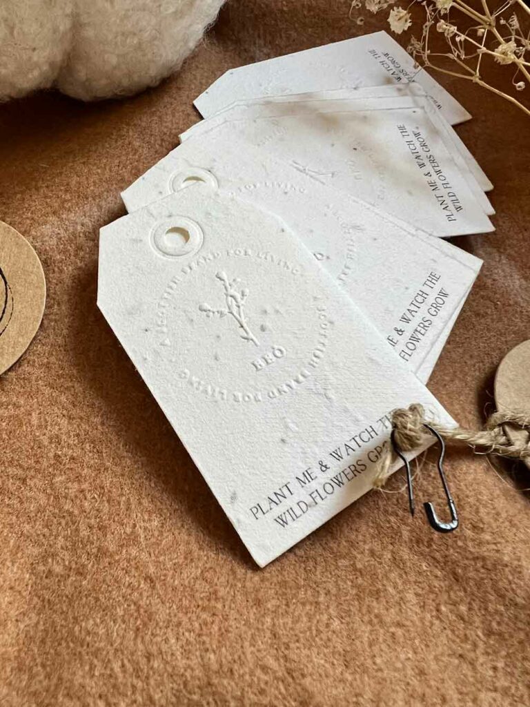 eco promise, eco friendly, eco friendly packaging, eco friendly shop, eco friendly products uk, seeded card, gift tags, plantable tags, plantable seed gift tags. plantable seed tags uk