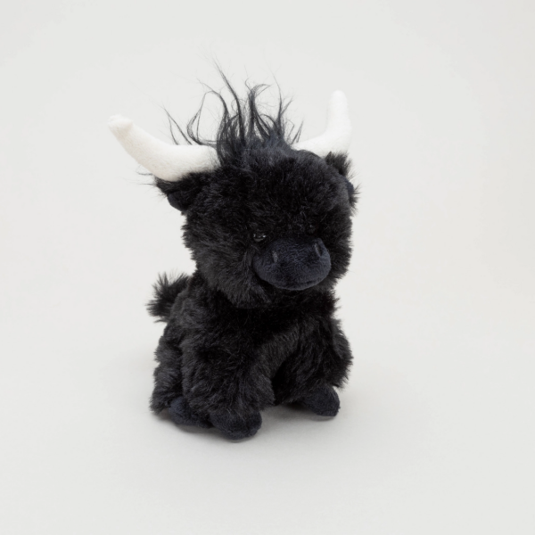 black Highland cow toy